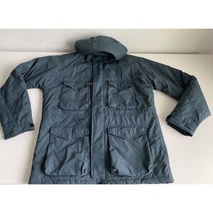 Armani Exchange Men’s Sz L Dark Forest Green 4 Pocket Utility Coat Fall 2014